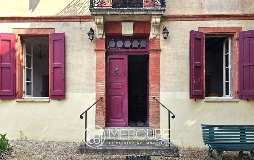 Image Façade à  maison de maître de Villemur-sur-Tarn