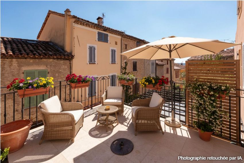 Image Terrasse à  maison de village de Fayence