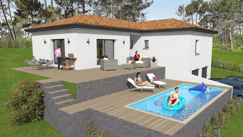 Image Piscine à  maison individuelle de Ozon