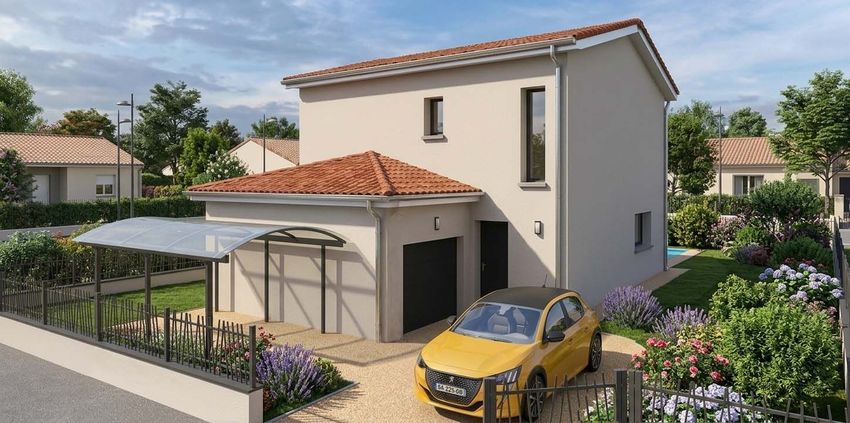 Image Façade à  maison individuelle de Irigny