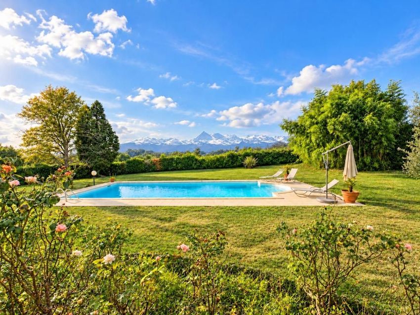 Image Piscine à  propriété agricole de Morlaàs