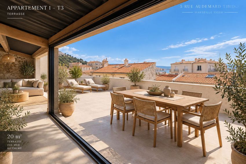 Image Terrasse à appartement de Marseille 1er Arrondissement