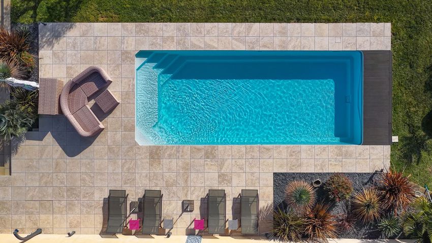 Image Piscine à  maison individuelle de Charentay