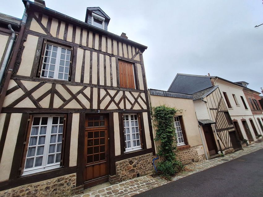 Image Façade à  maison mitoyenne de Orbec