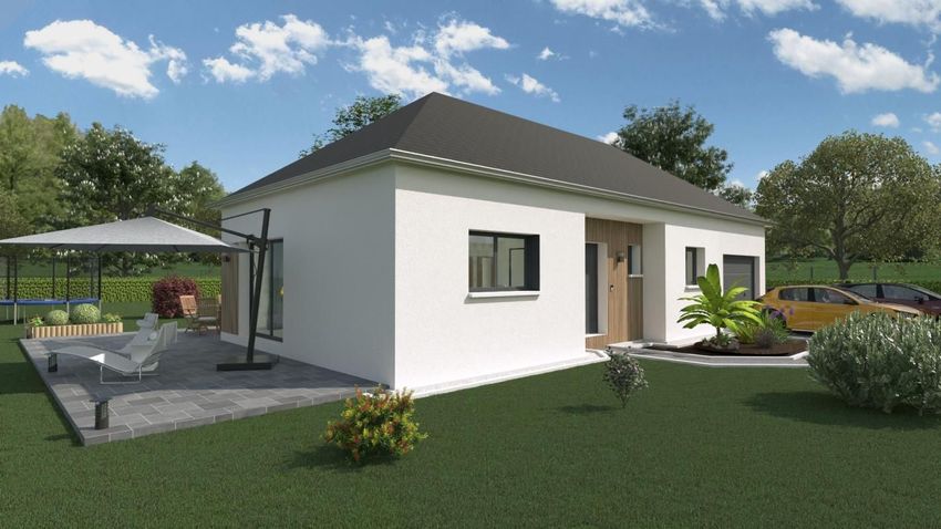 Image Façade à  maison individuelle de Gannes