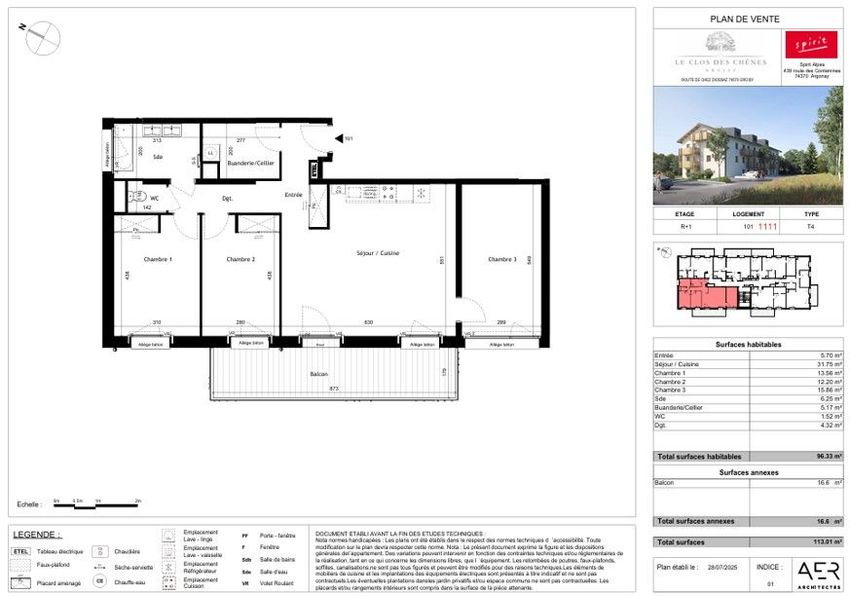 Image Plan à appartement de Groisy