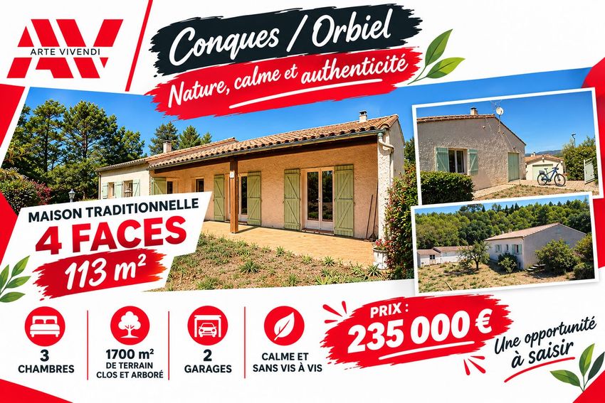 Image Façade à  maison individuelle de Conques-sur-Orbiel
