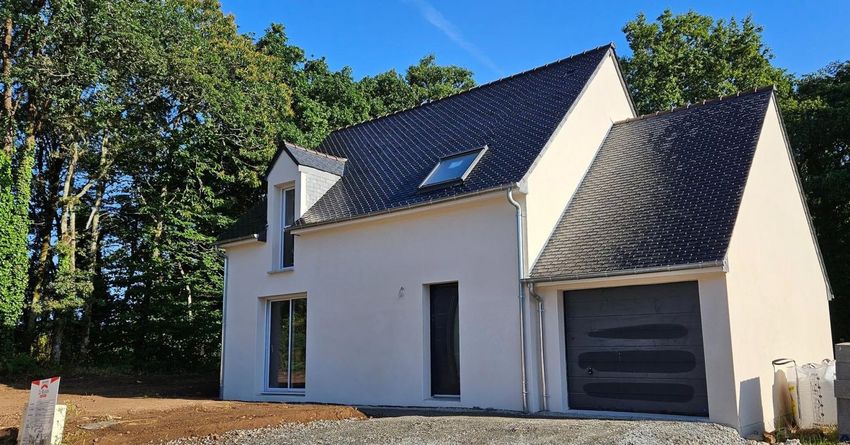 Image Façade à  maison individuelle de Saint-Molf