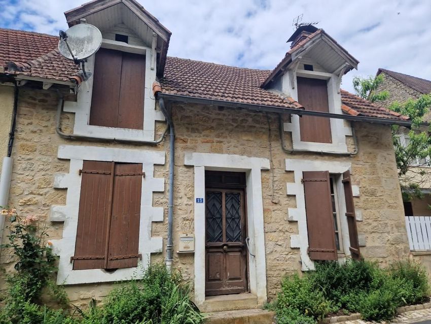 Image Façade à  maison mitoyenne de Beauregard-de-Terrasson