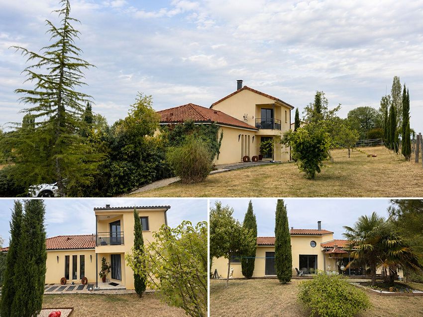 Image Façade à  maison mitoyenne de Cambes