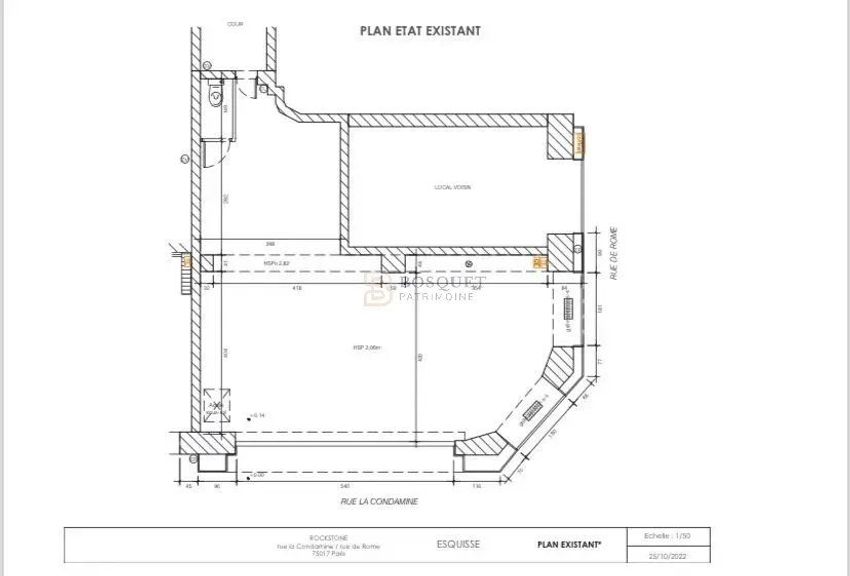 Image Plan à local de Batignolles-Cardinet