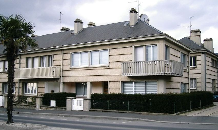 Image Façade à  maison mitoyenne de Saint-Lô