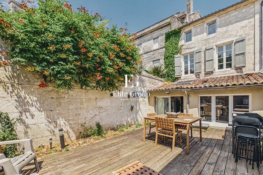 Image Façade à  maison mitoyenne de Châteauneuf-sur-Charente
