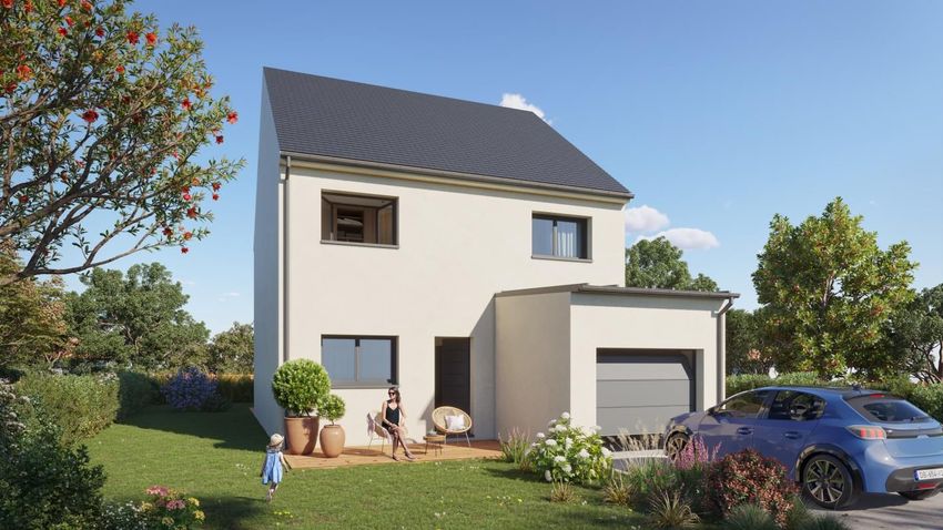Image Façade à  maison individuelle de Billiers