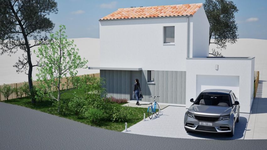 Image Façade à  maison individuelle de Coëx