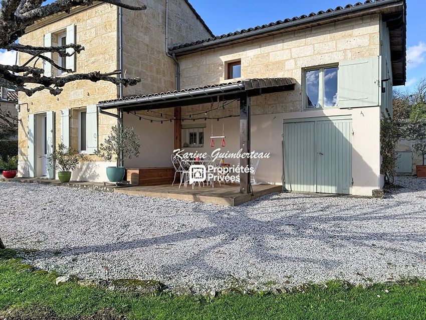 Image Façade à  maison de village de Saint-Christophe-des-Bardes