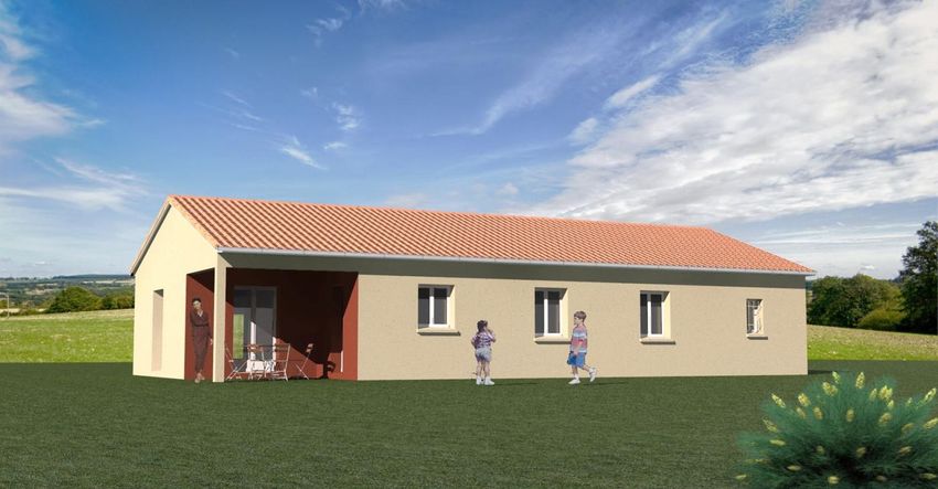 Image Façade à  maison individuelle de Charmoy