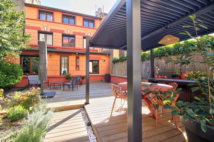 Image Terrasse à  maison individuelle de Saint-Étienne