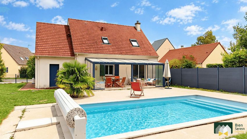 Image Piscine à  maison individuelle de Lèves