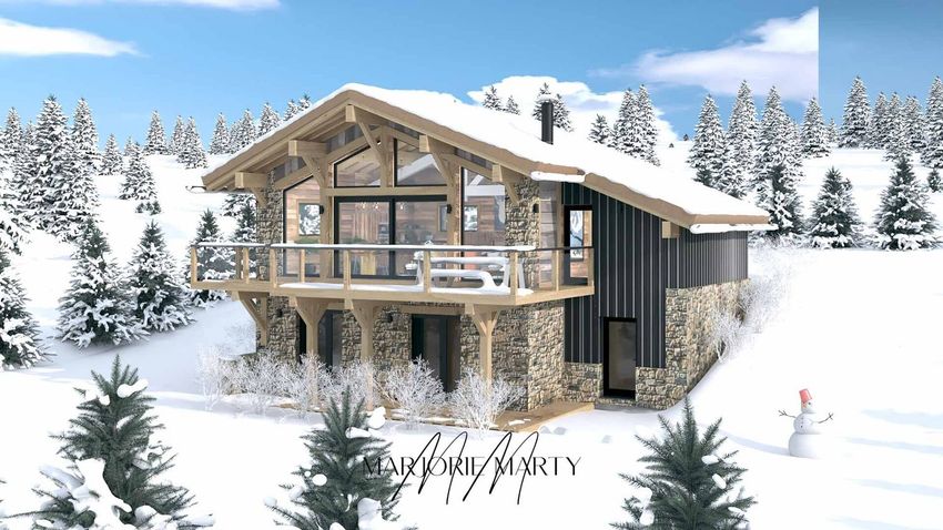 Image Façade à  chalet de montagne de Bolquère
