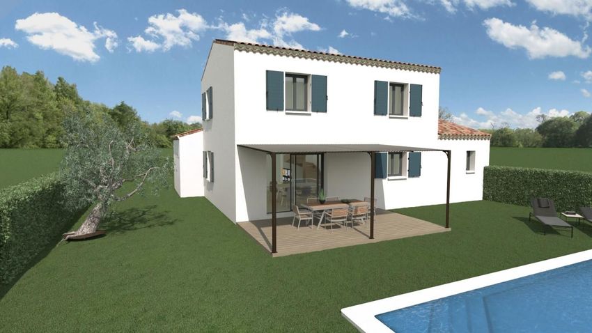 Image Façade à  maison individuelle de Grillon
