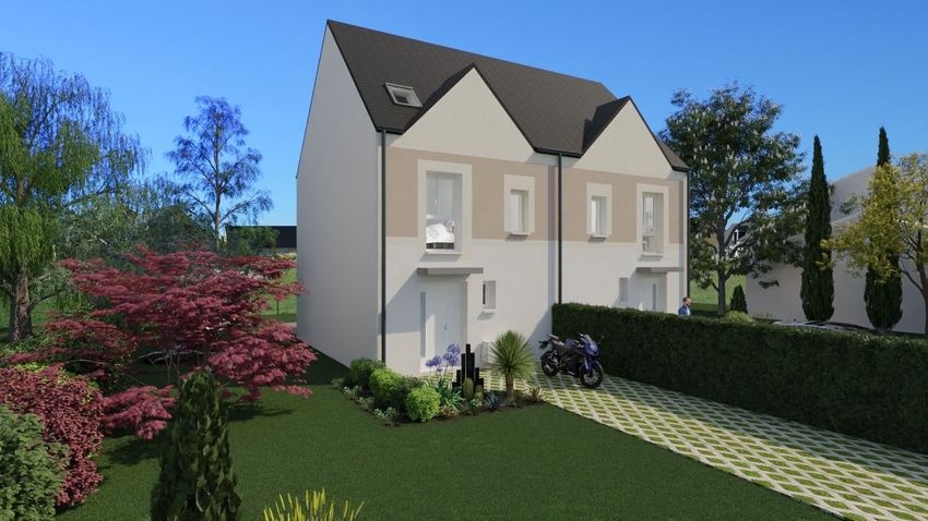 Image Façade à  maison individuelle de Marines