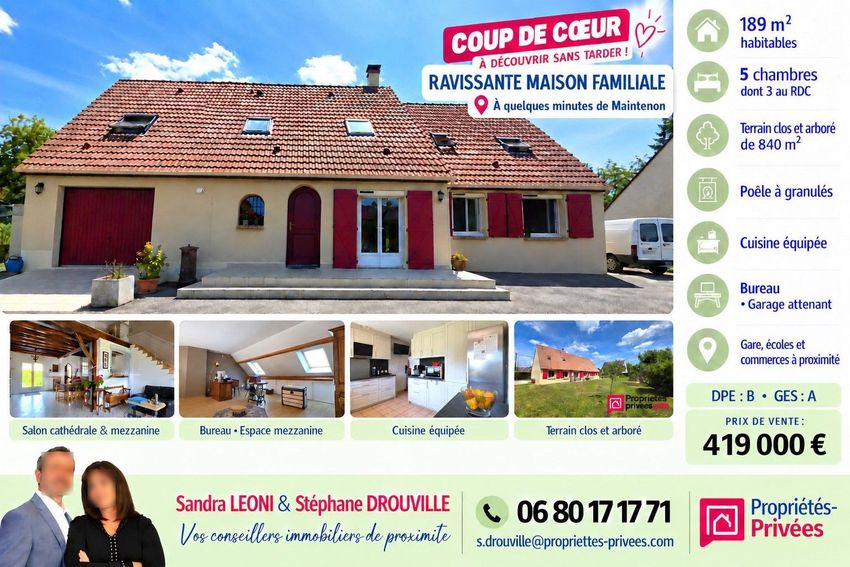Image Façade à  maison individuelle de Chartainvilliers