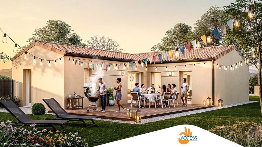 Image Façade à  maison individuelle de Asnières-la-Giraud