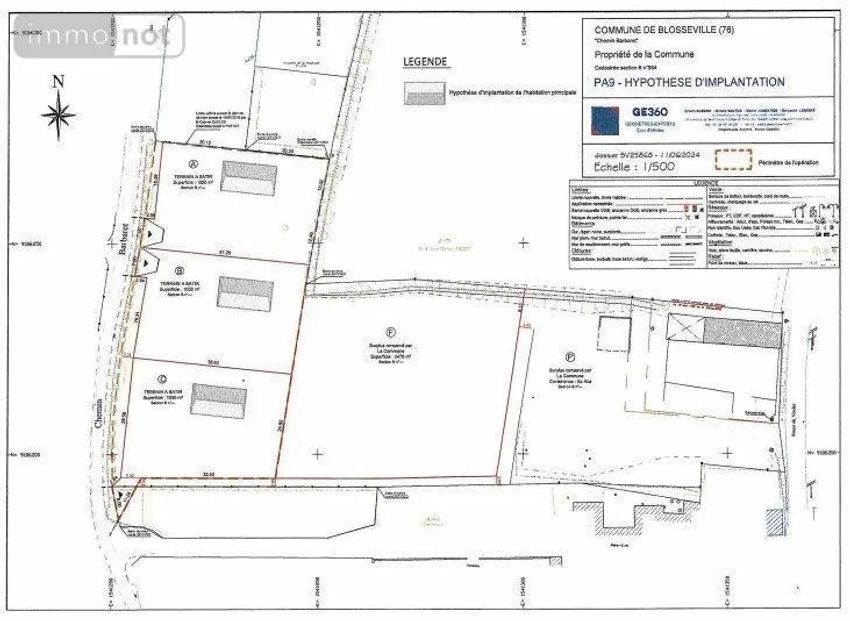 Image Plan à terrain de Blosseville