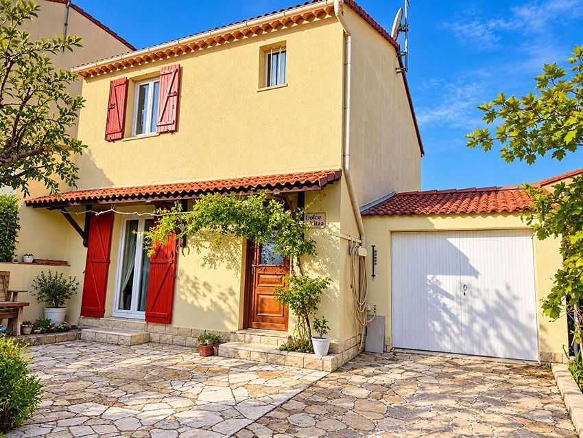 Image Façade à  maison mitoyenne de Saint-Mandrier-sur-Mer