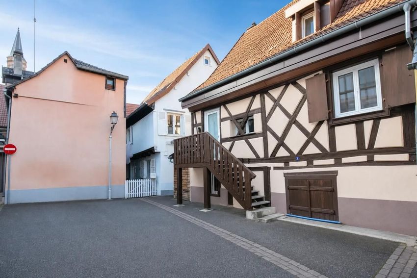 Image Façade à  maison de village de Wintzenheim