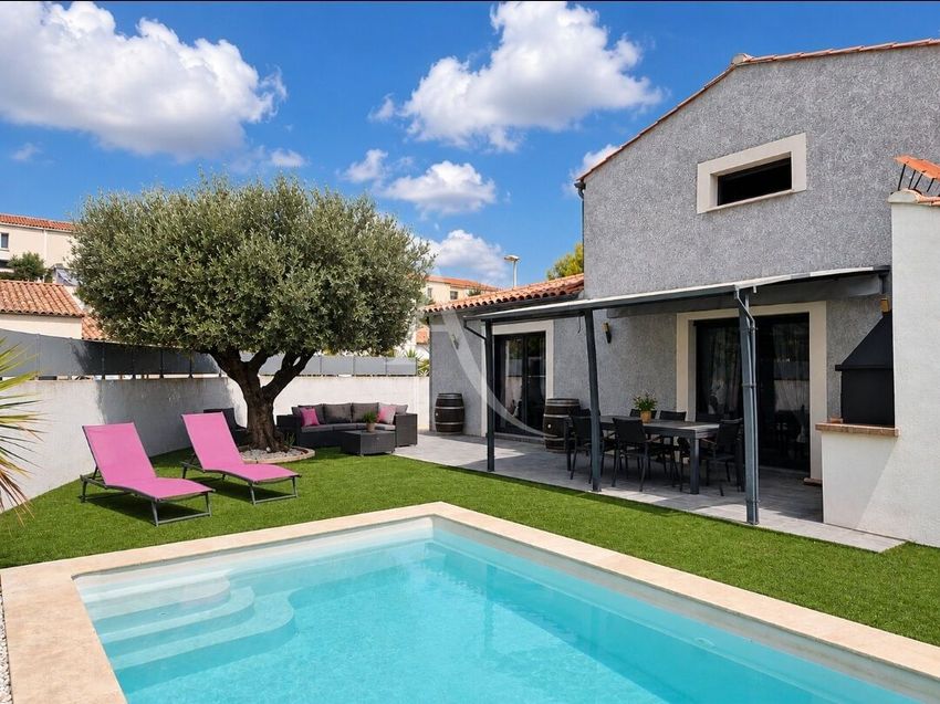 Image Piscine à  maison individuelle de Poussan