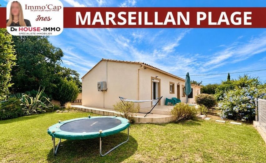 Image Façade à  villa de Marseillan