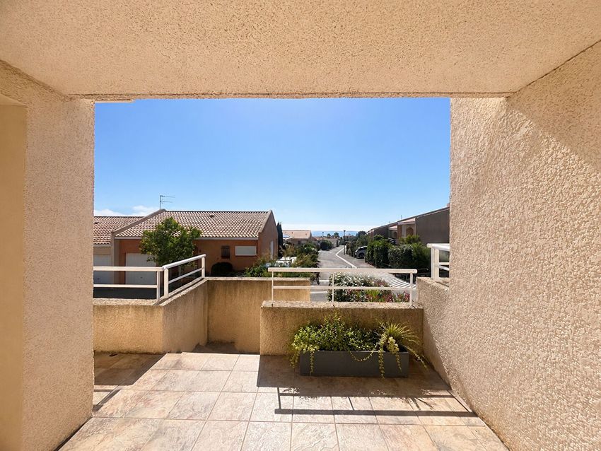 Image Terrasse à  maison mitoyenne de Fitou