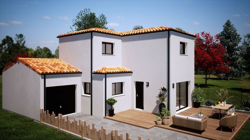 Image Façade à  maison individuelle de Saint-Aignan-Grandlieu