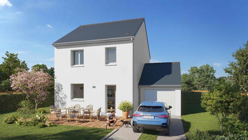 Image Façade à  maison individuelle de Meillac