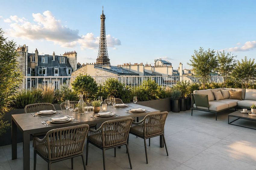 Image Terrasse à penthouse de Muette Sud