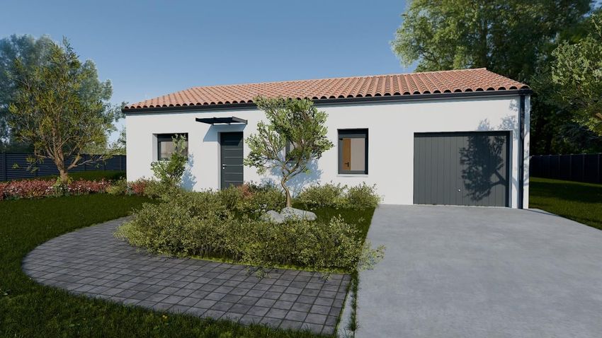 Image Façade à  maison individuelle de Apremont