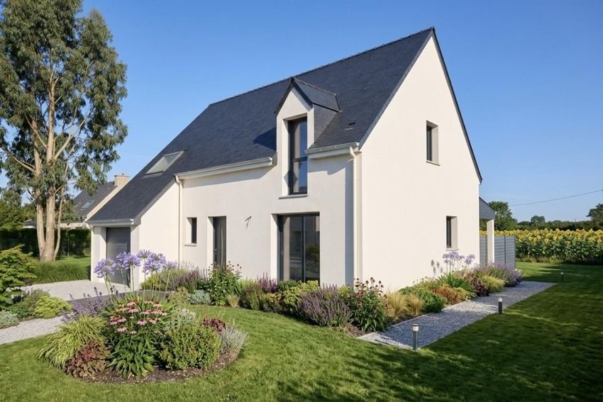 Image Façade à  maison individuelle de Surzur
