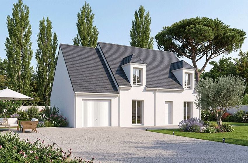 Image Façade à  maison individuelle de Boussy-Saint-Antoine