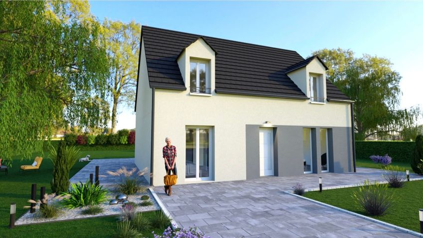 Image Façade à  maison individuelle de Baulne