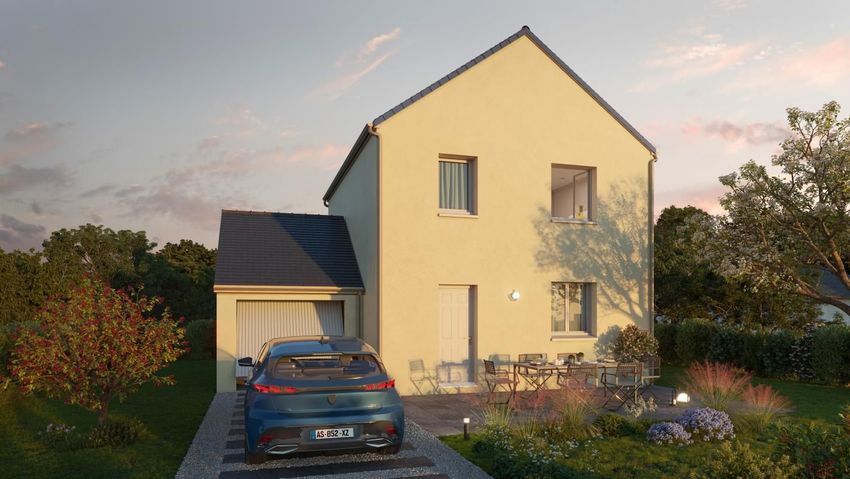 Image Façade à  maison individuelle de Ploemel