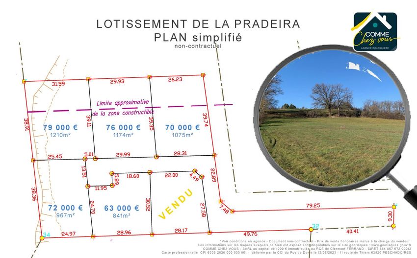 Image de terrain à Peschadoires