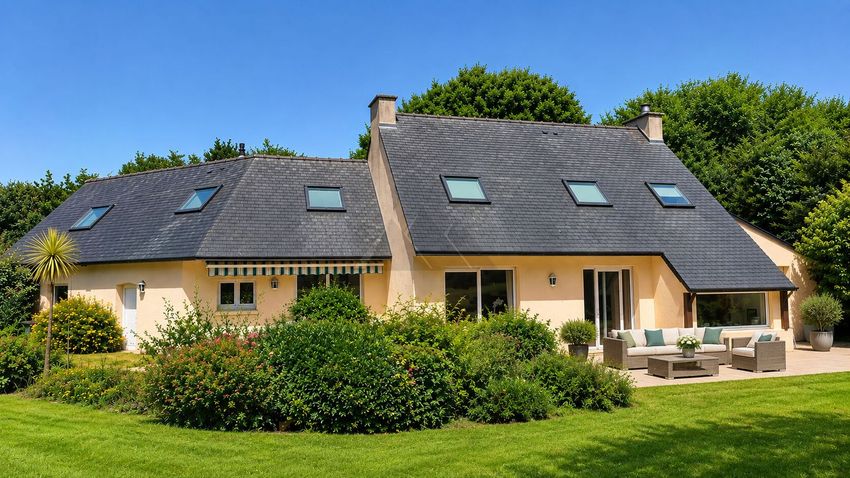 Image Façade à  maison individuelle de Gouesnou
