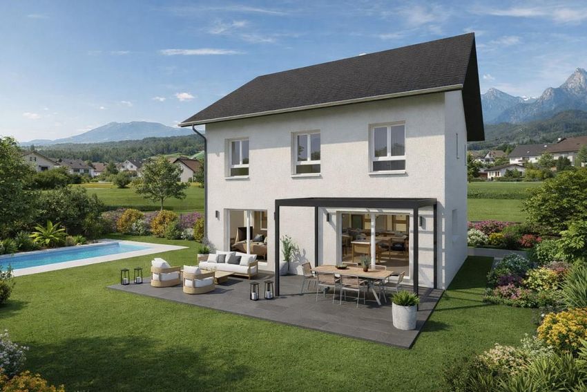 Image Façade à  maison individuelle de Saint-Ours