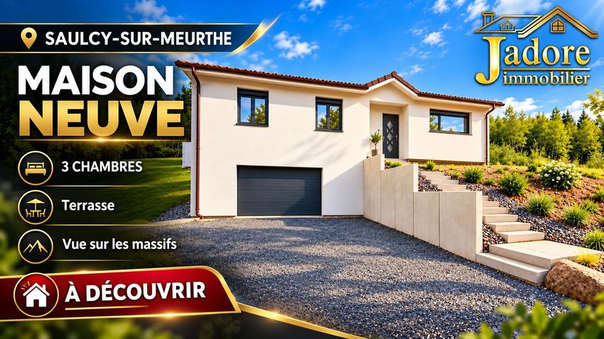 Image Façade à  maison individuelle de Saulcy-sur-Meurthe