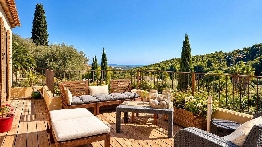 Image Terrasse à  maison individuelle de Ollioules