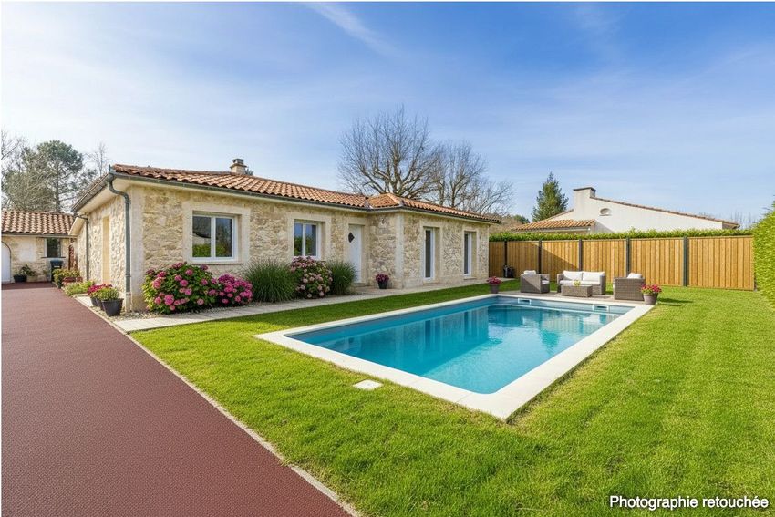 Image Piscine à  maison individuelle de Cestas