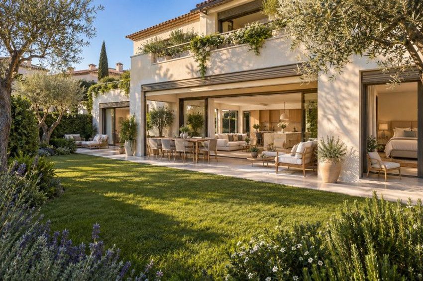 Image Façade à appartement de Saint-Tropez