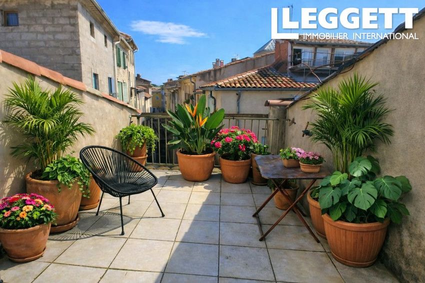 Image Terrasse à  maison mitoyenne de Pézenas
